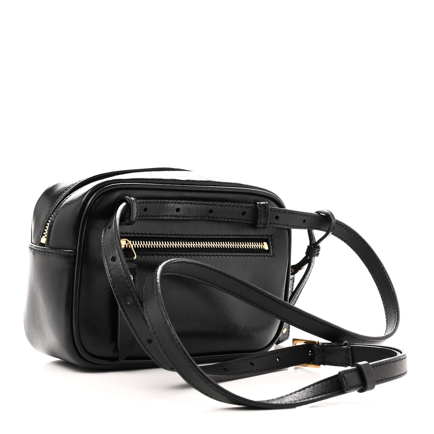 Calfskin Matelasse Monogram Lou Belt Bag Black