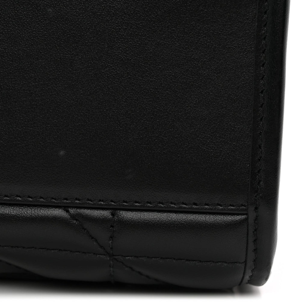 Calfskin Matelasse Aria Small GG Marmont Shoulder Tote Black