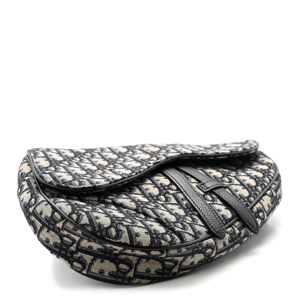 Oblique Mens Saddle Bag Blue