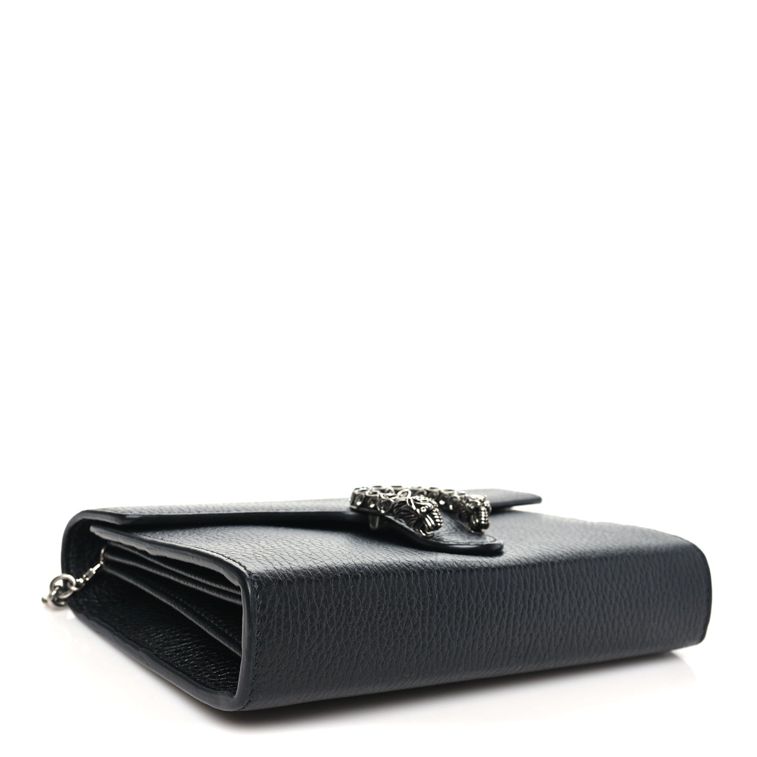 Calfskin Mini Dionysus Chain Wallet Black