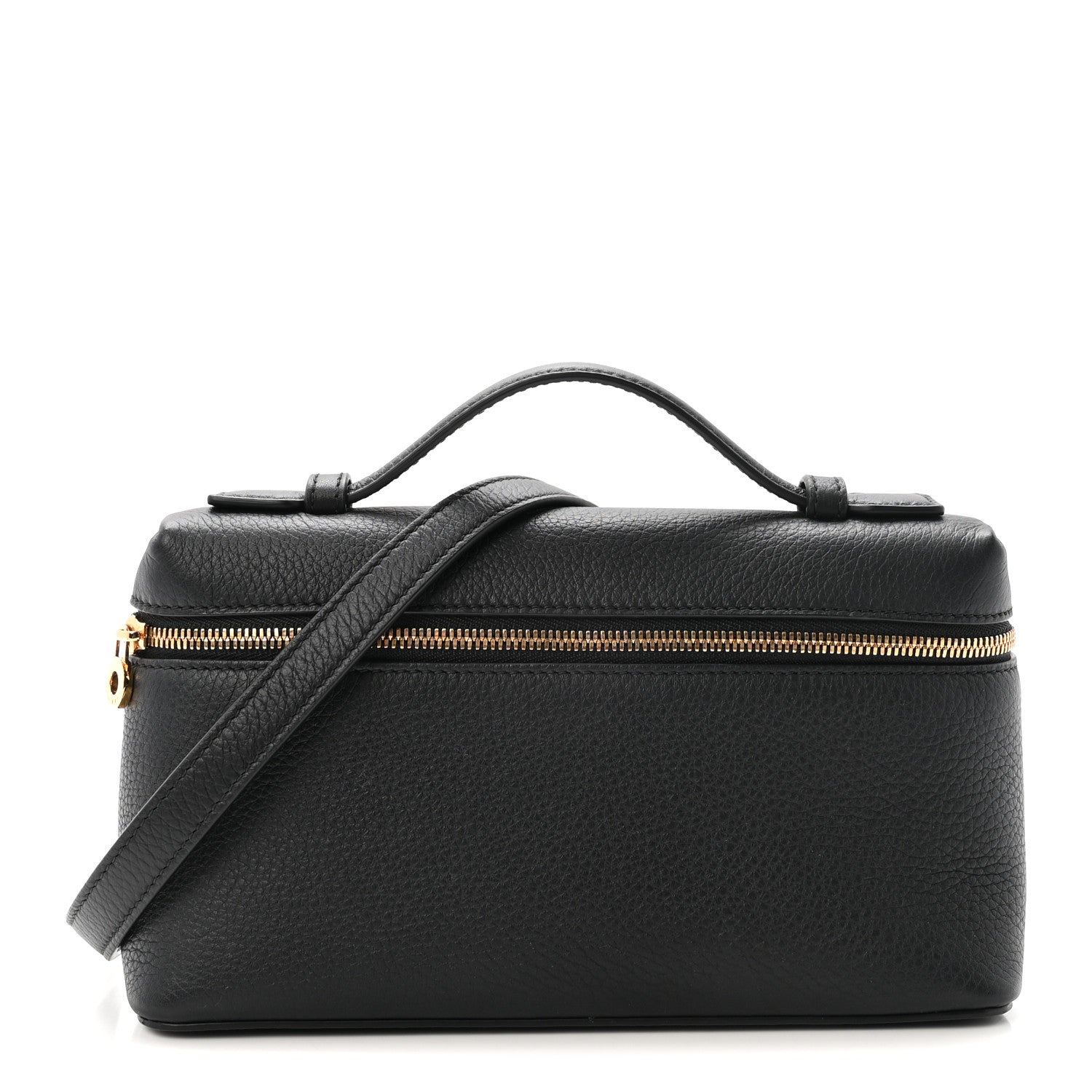 Grained Calfskin L19 Extra Pocket Pouch Black