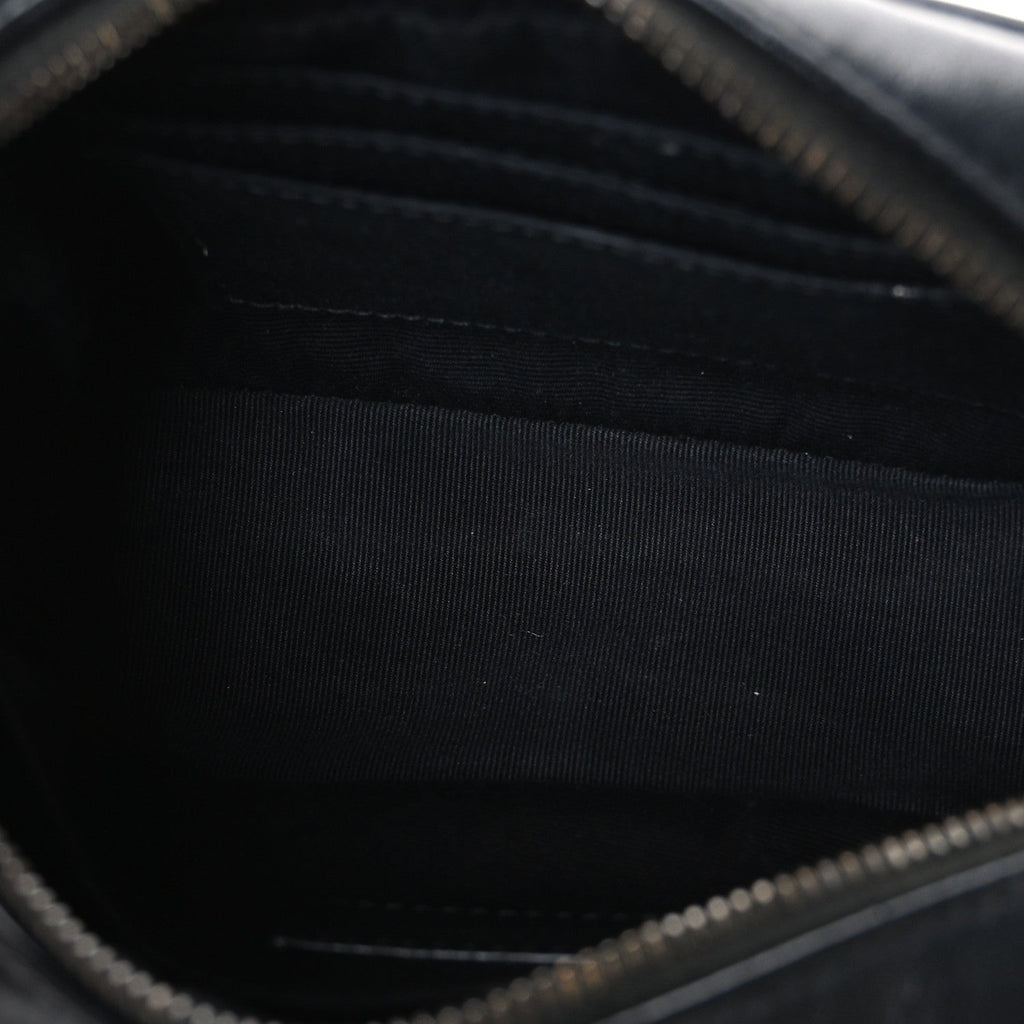 Calfskin Matelasse Monogram Lou Belt Bag Black
