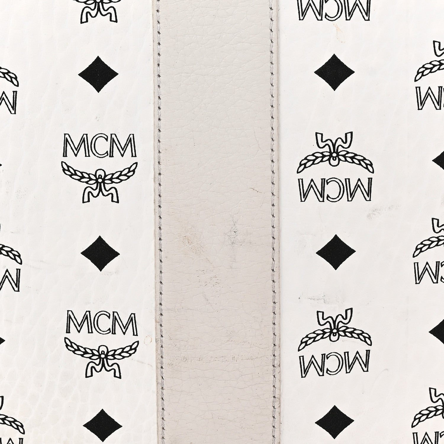Visetos Medium Liz Reversible Shopper Tote White