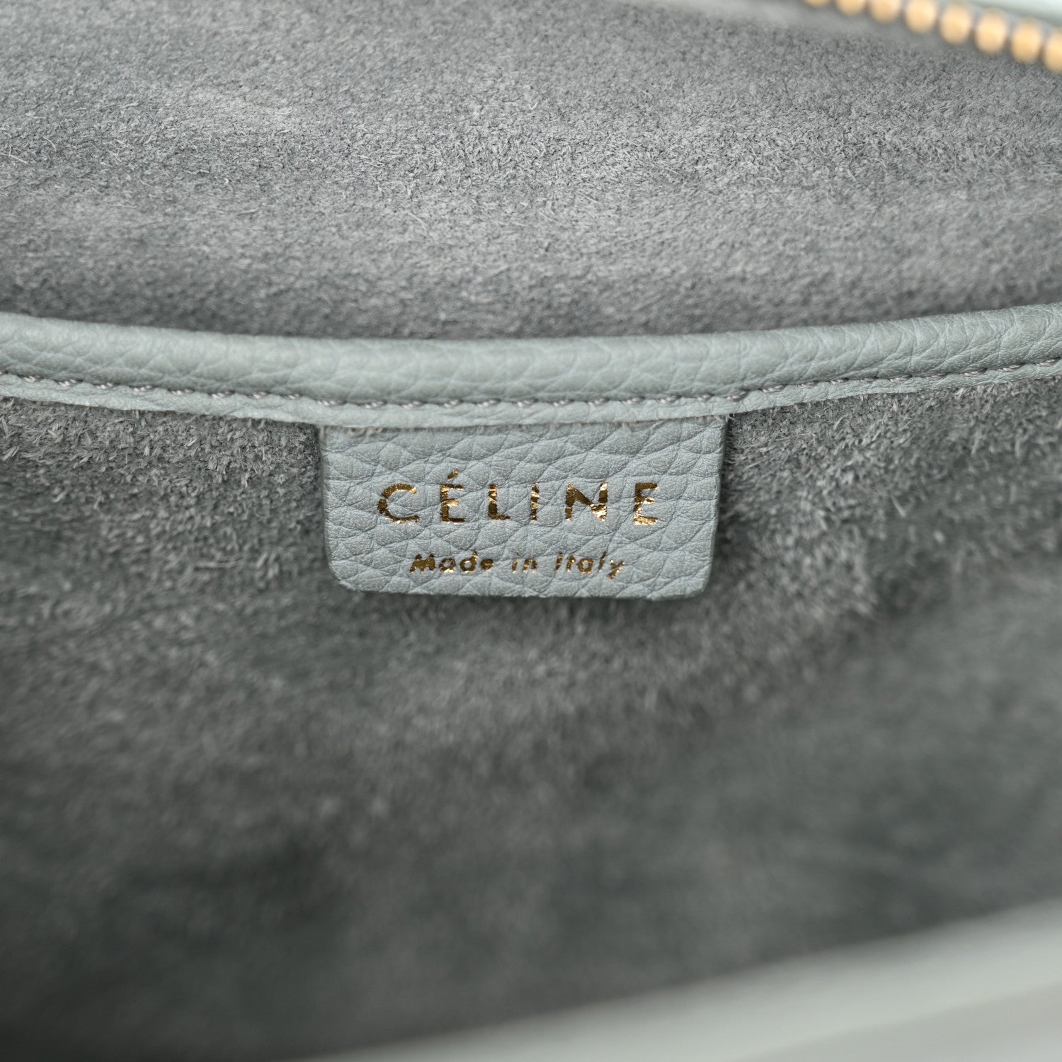 Drummed Calfskin Nano Luggage Almond