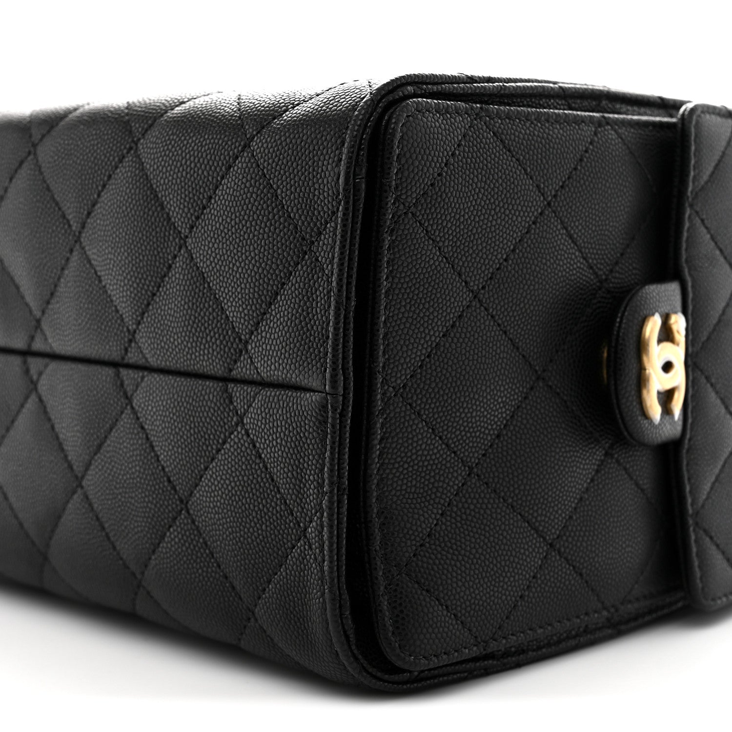 Caviar Quilted Small Chanel 25 Handbag Black