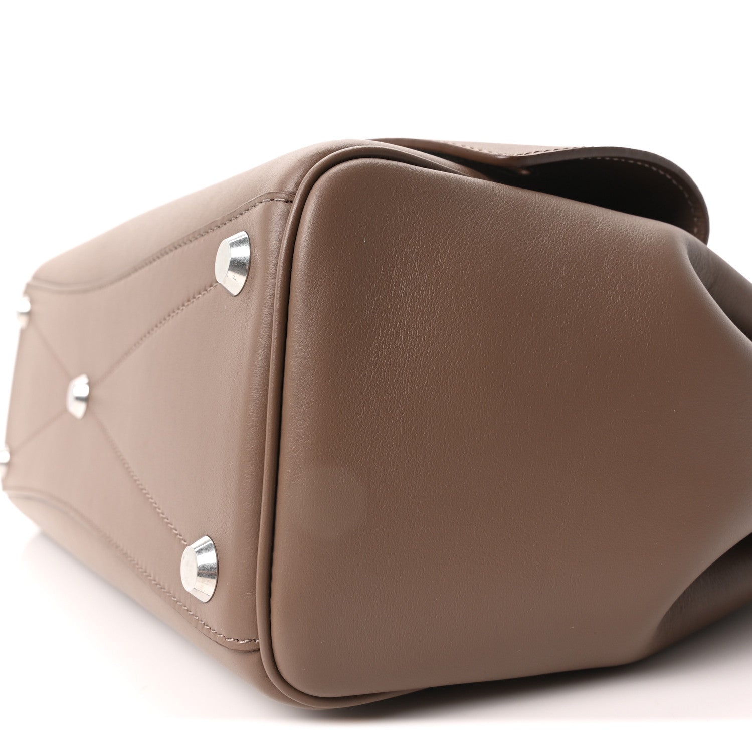 Smooth Calfskin Small Bel Air Carry All Bag Taupe Taupe