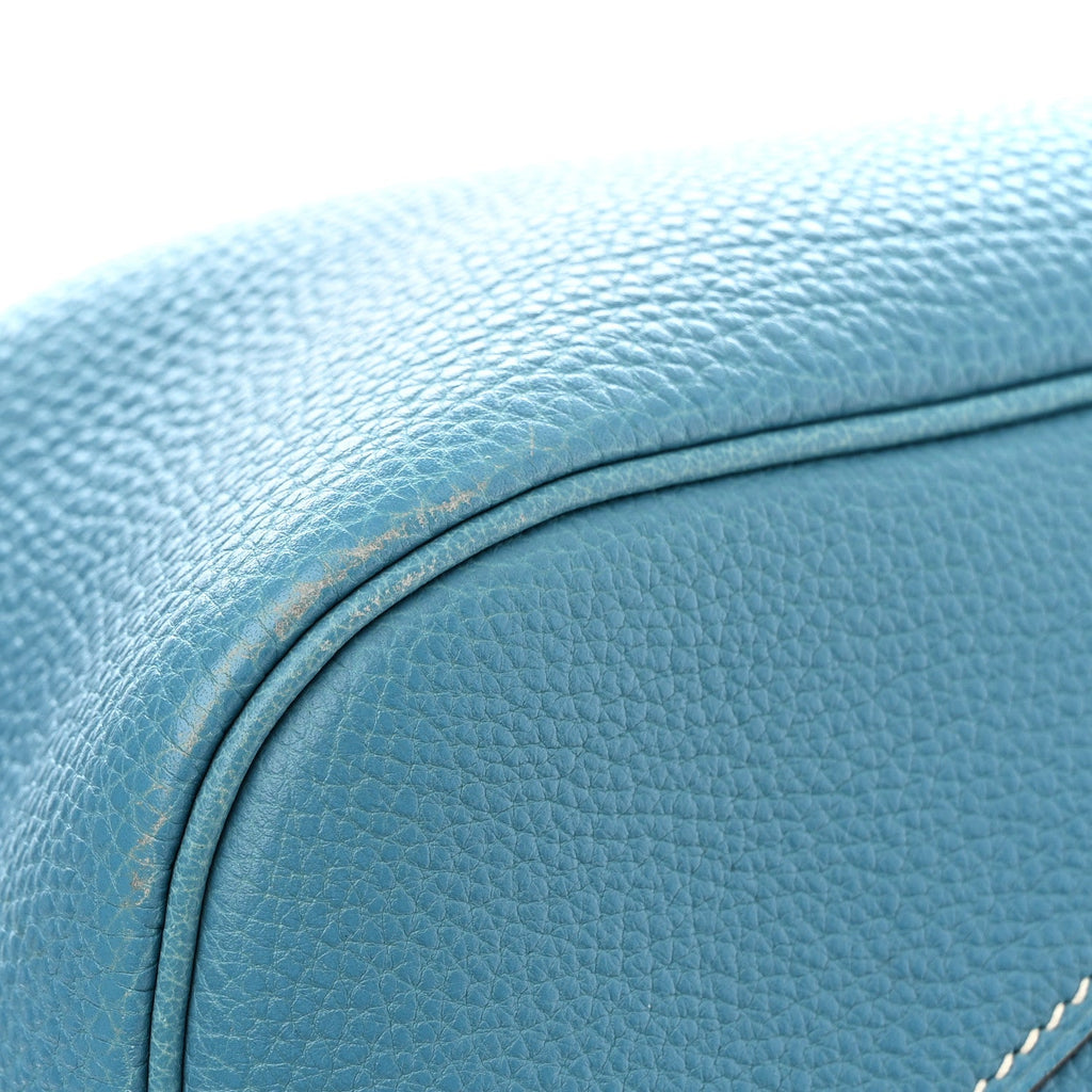 Togo Trim II 31 Shoulder Bag Blue Jean