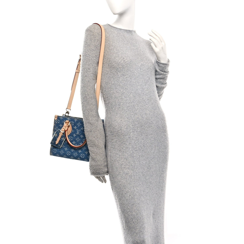 Monogram Denim Onthego PM Blue