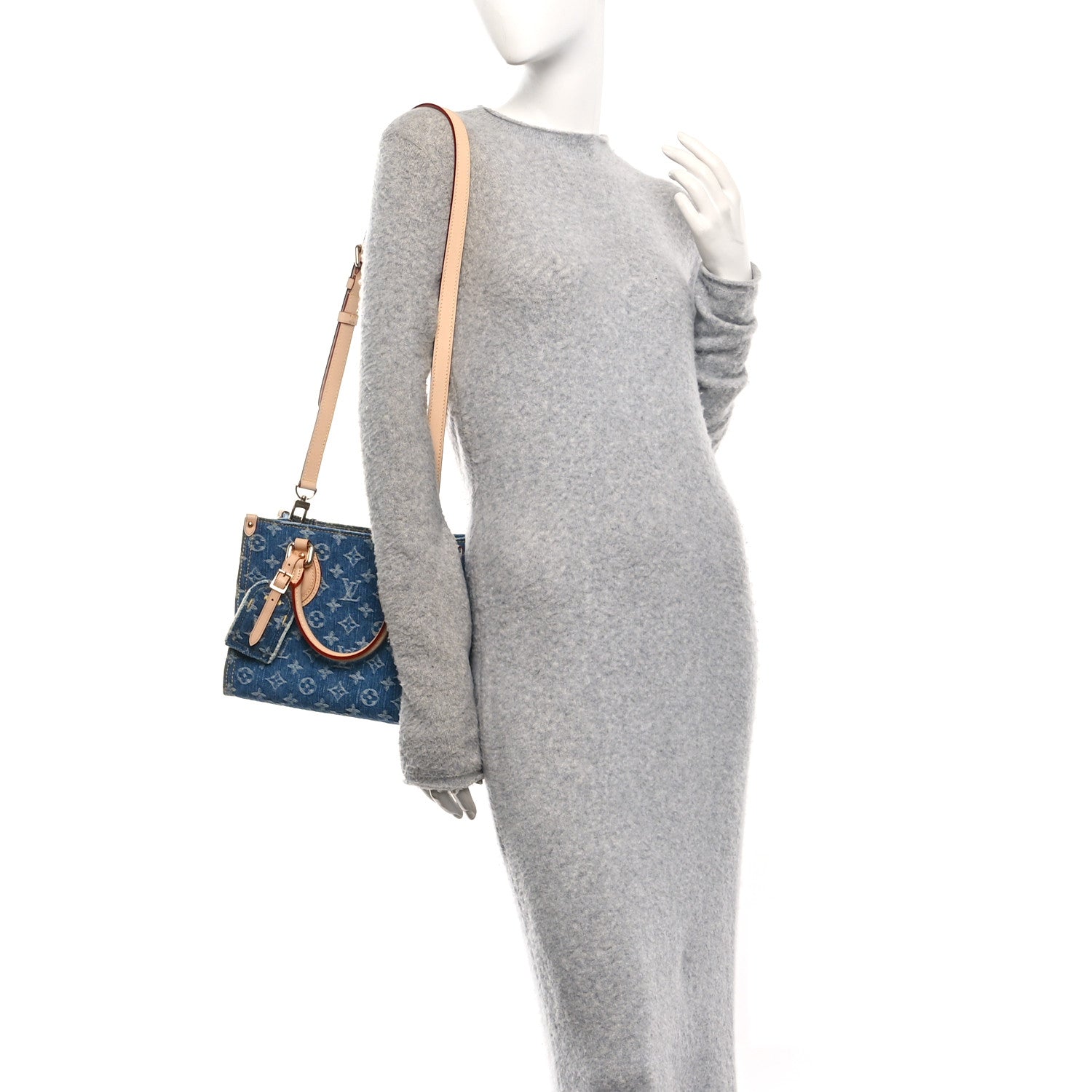 Monogram Denim Onthego PM Blue