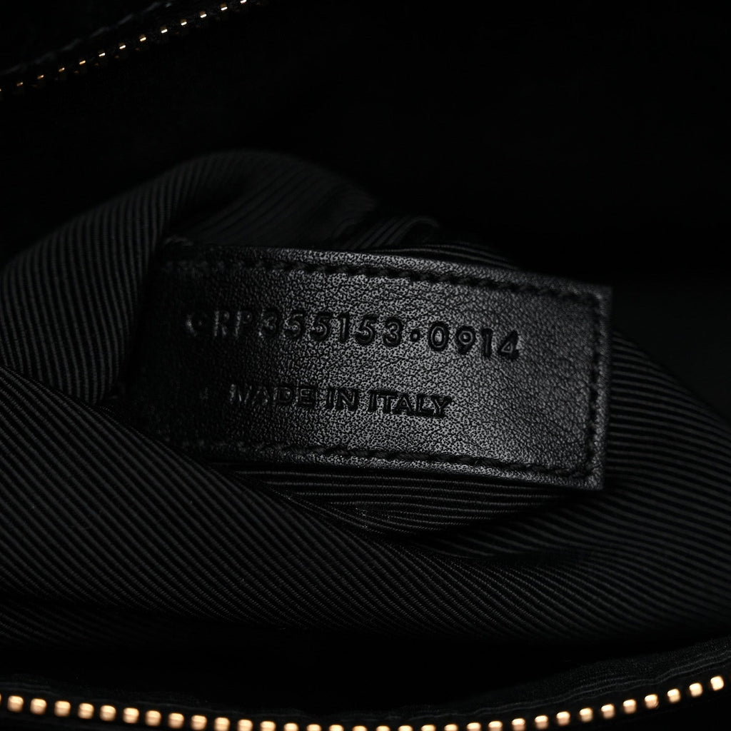 Calfskin Small Sac De Jour Black