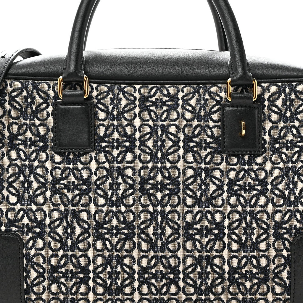 Jacquard Anagram Calfskin Amazona 28 Black Navy