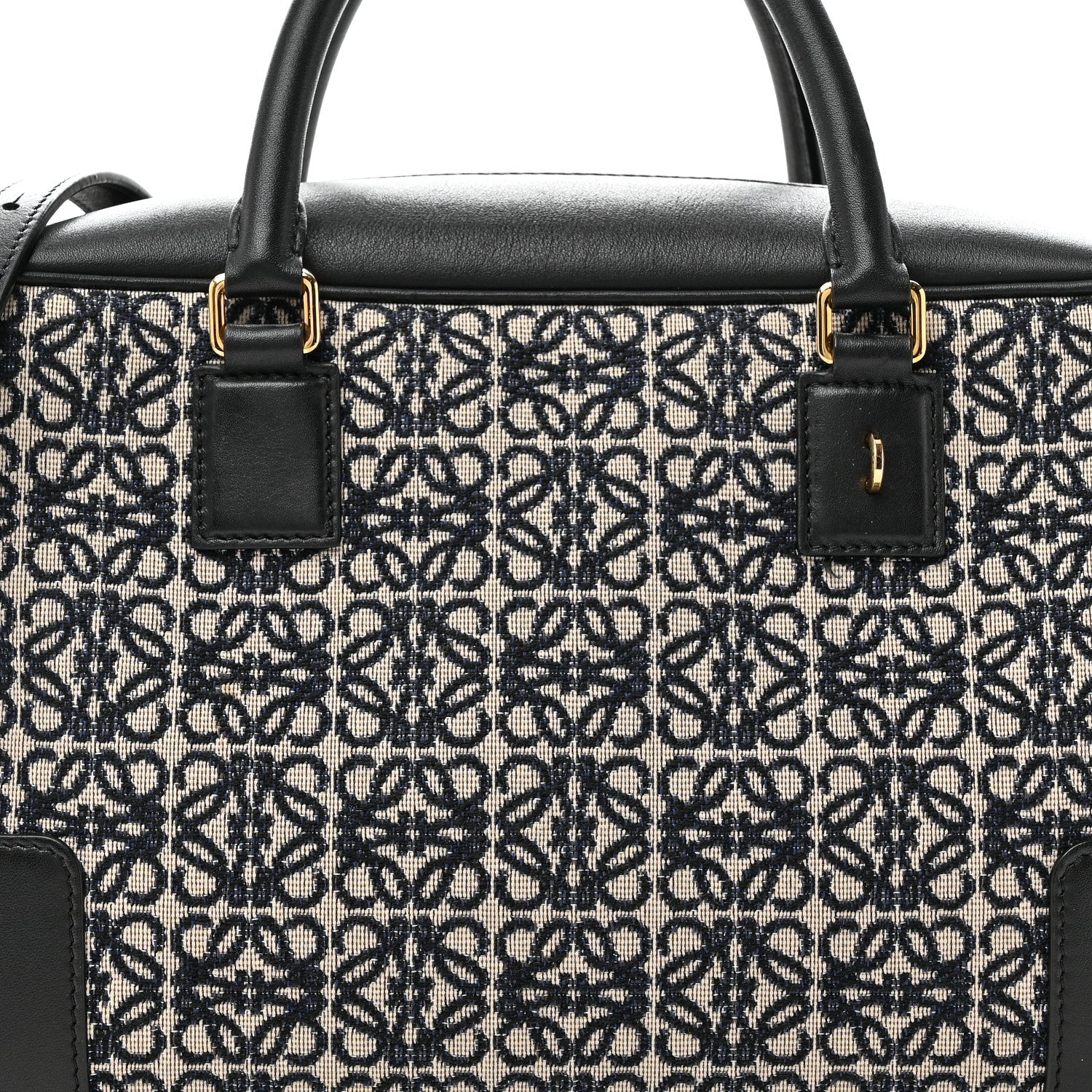 Jacquard Anagram Calfskin Amazona 28 Black Navy