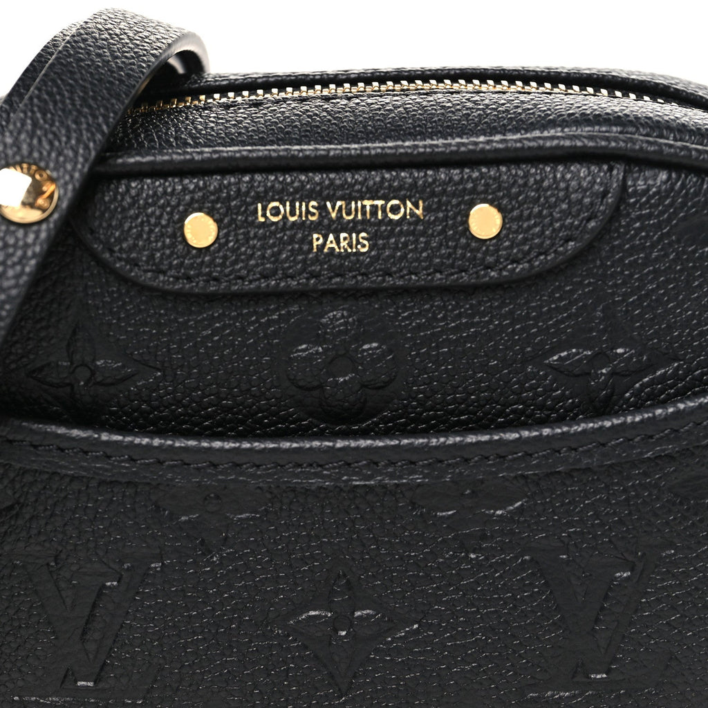 Empreinte Monogram Tiny Camera Bag Black