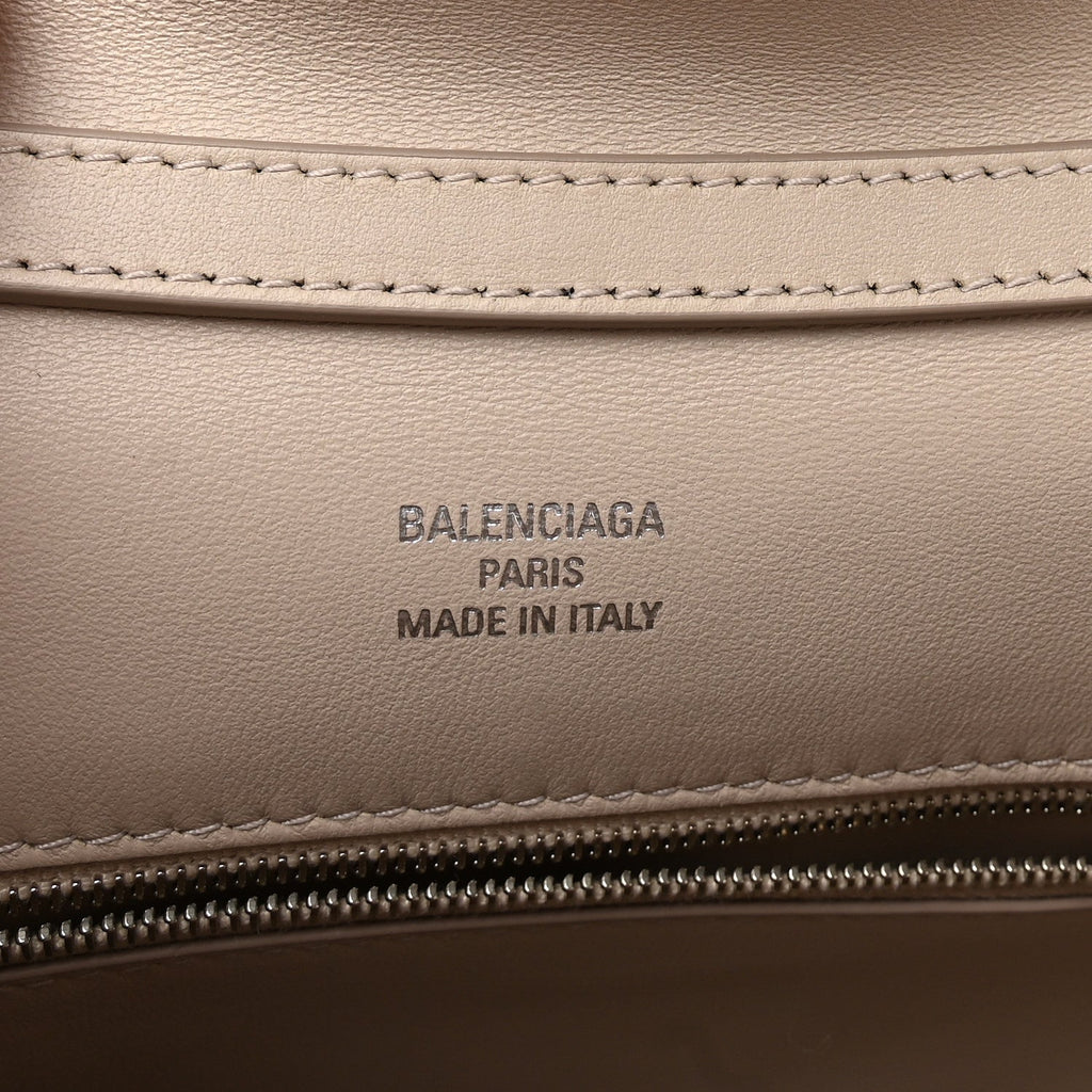 Natural Smooth Calfskin Small Rodeo Top Handle Handbag Almond