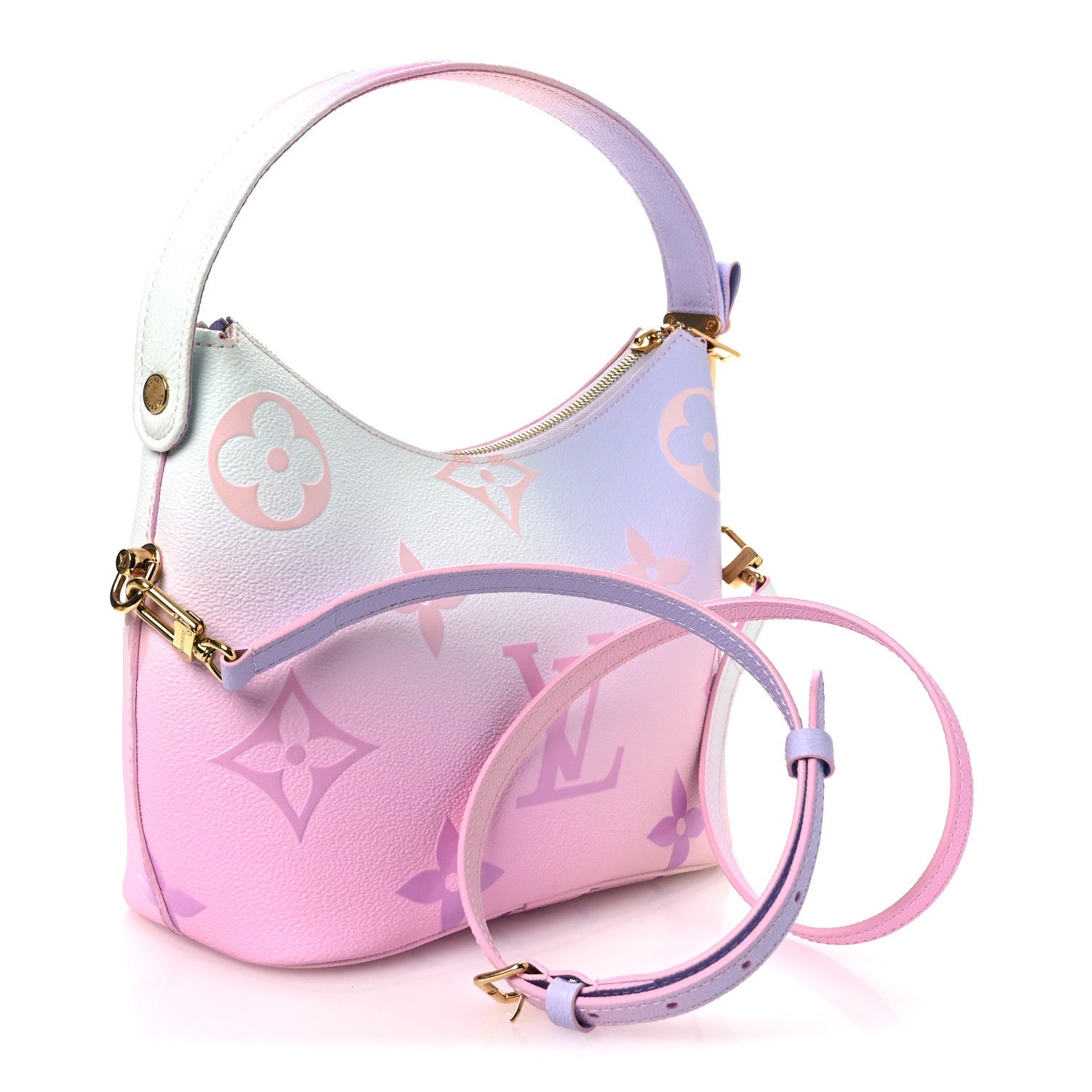 Monogram Giant Spring In The City Marshmallow Hobo PM Sunrise Pastel
