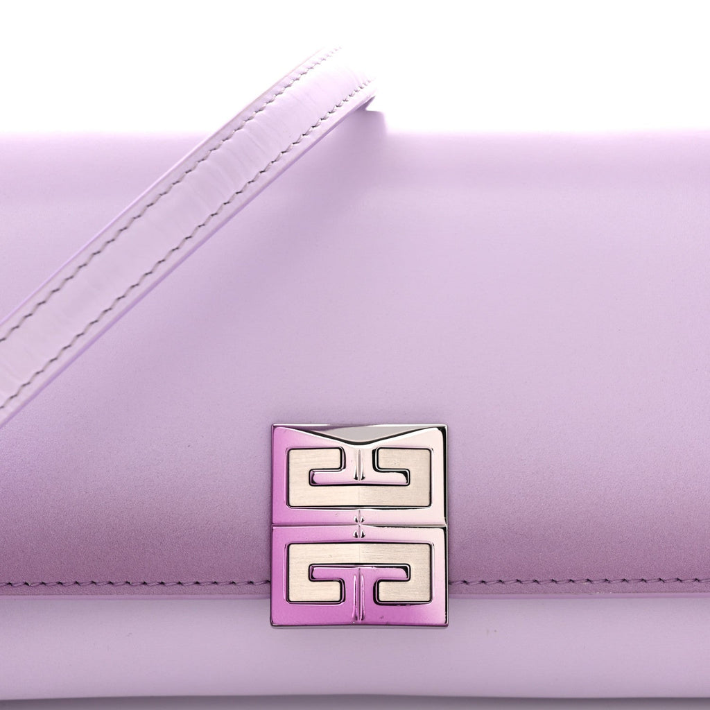 Box Calfskin Gradient Effect 4G Wallet on Chain Mauve