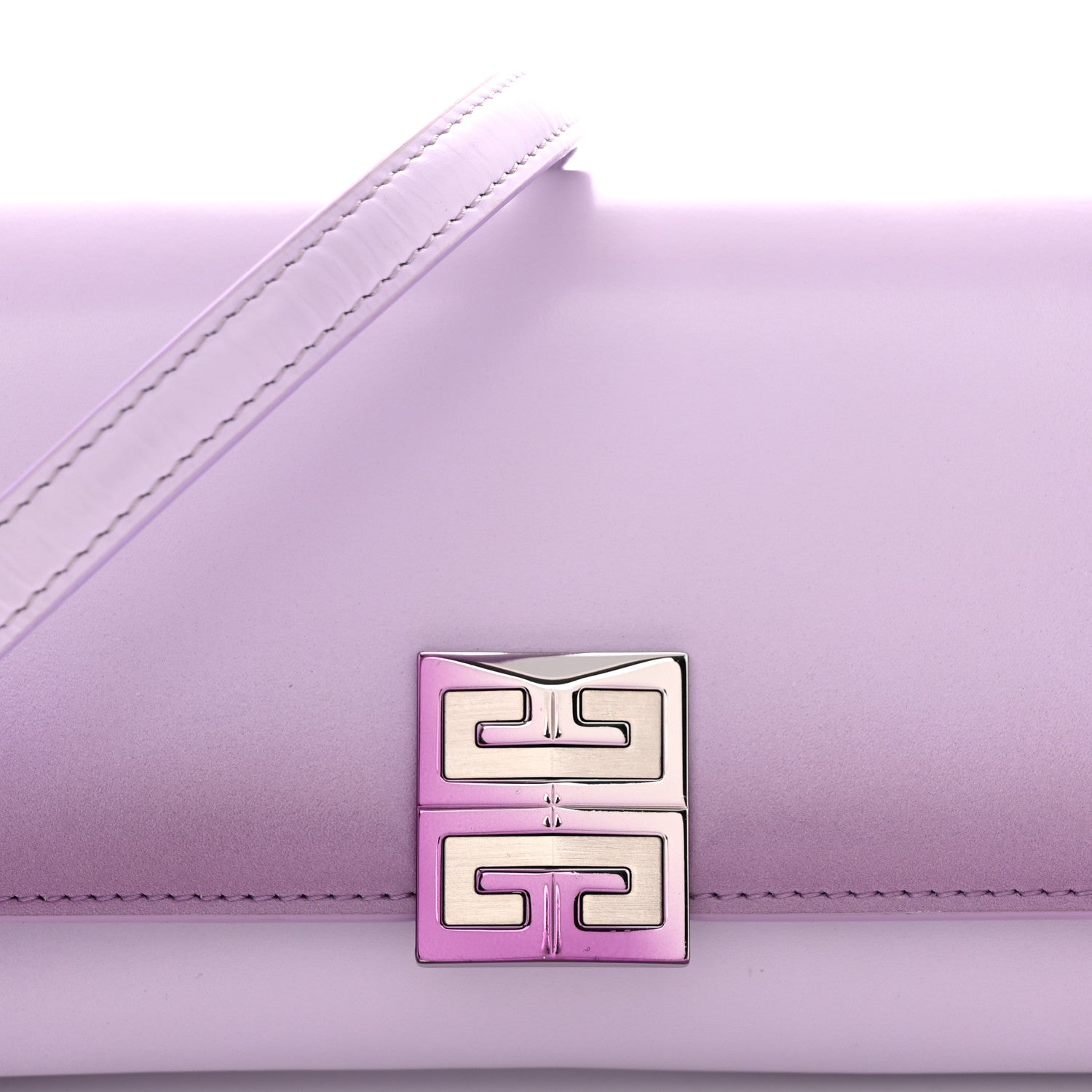 Box Calfskin Gradient Effect 4G Wallet on Chain Mauve