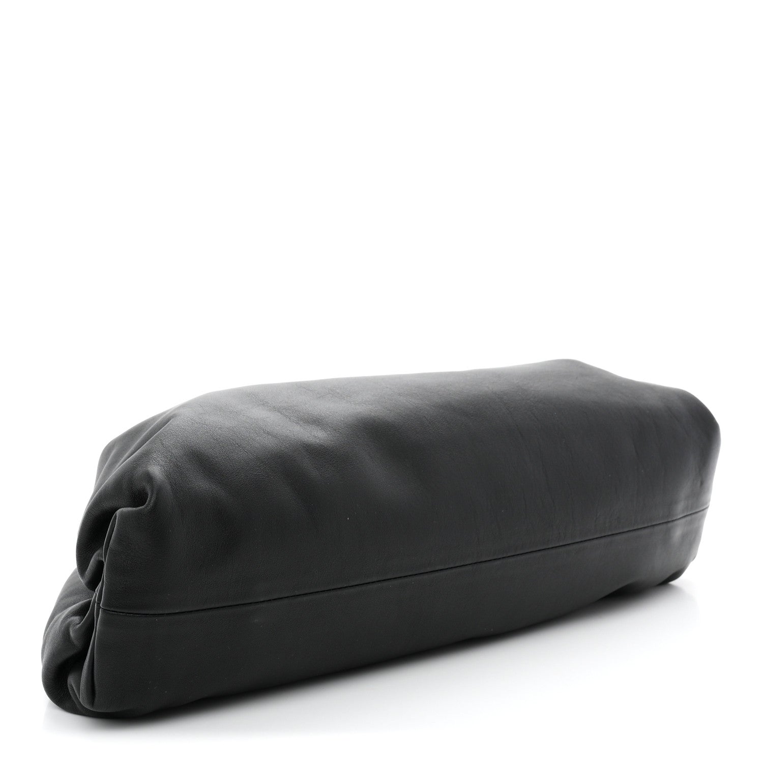 Smooth Butter Calf The Pouch Oversized Clutch Black