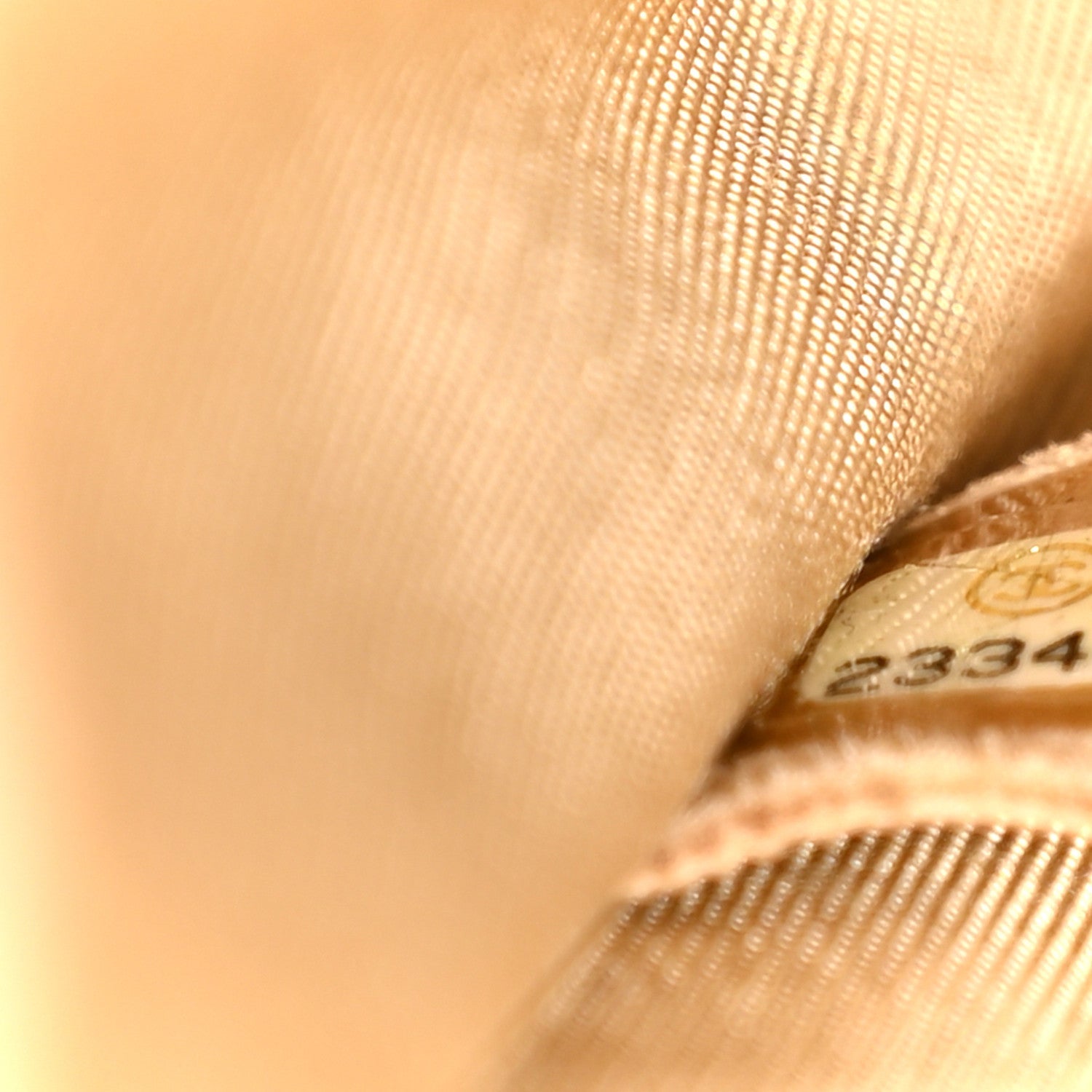 Lambskin Quilted Large Natural CC Flap Beige