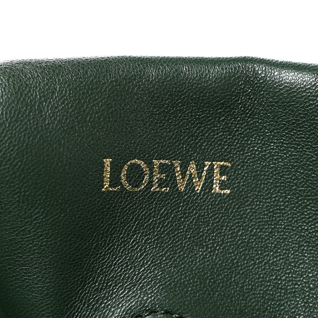 Calfskin Quilted Flamenco Knot Clutch Verde