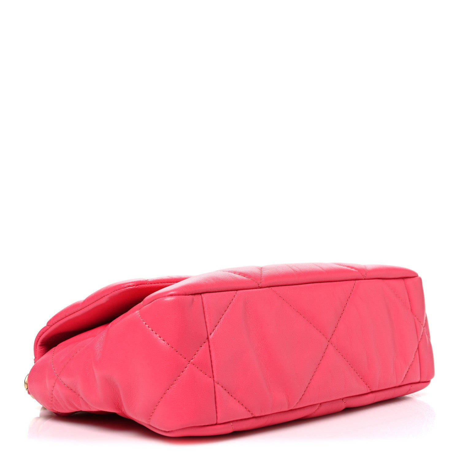 Goatskin Quilted Medium Chanel 19 Flap Pink