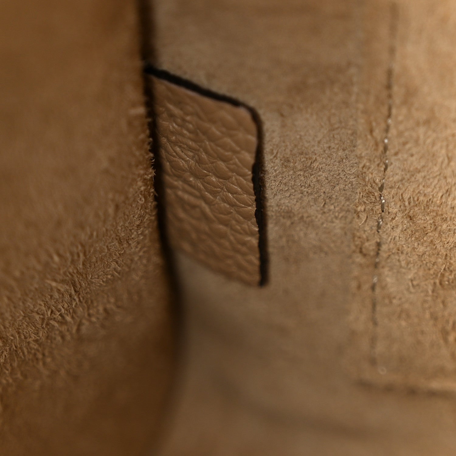 Drummed Calfskin Nano Luggage Dune