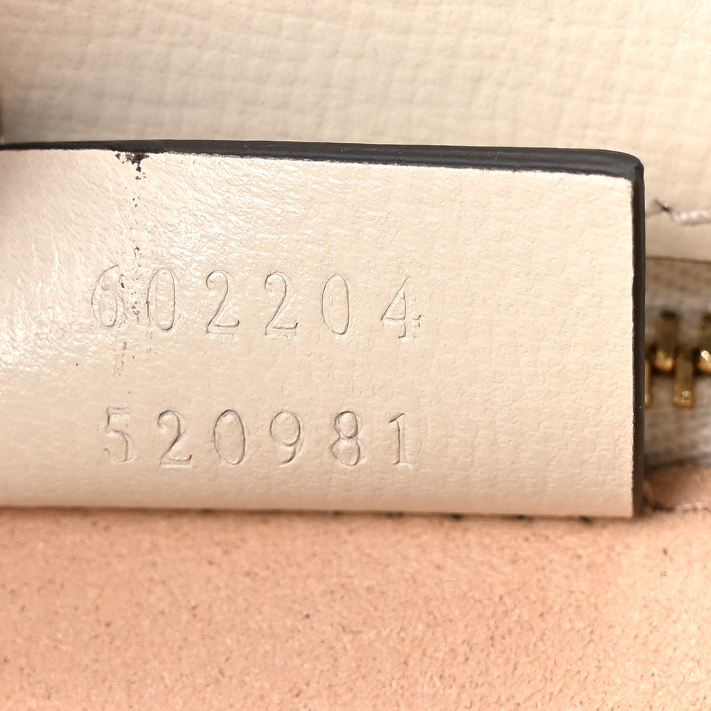 GG Supreme Monogram Horsebit 1955 Shoulder Bag Beige Mystic White
