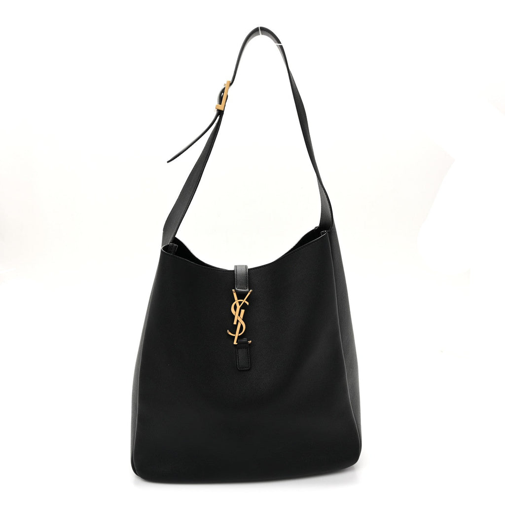 Smooth Calfskin Large Le 5 A 7 Soft Hobo Black