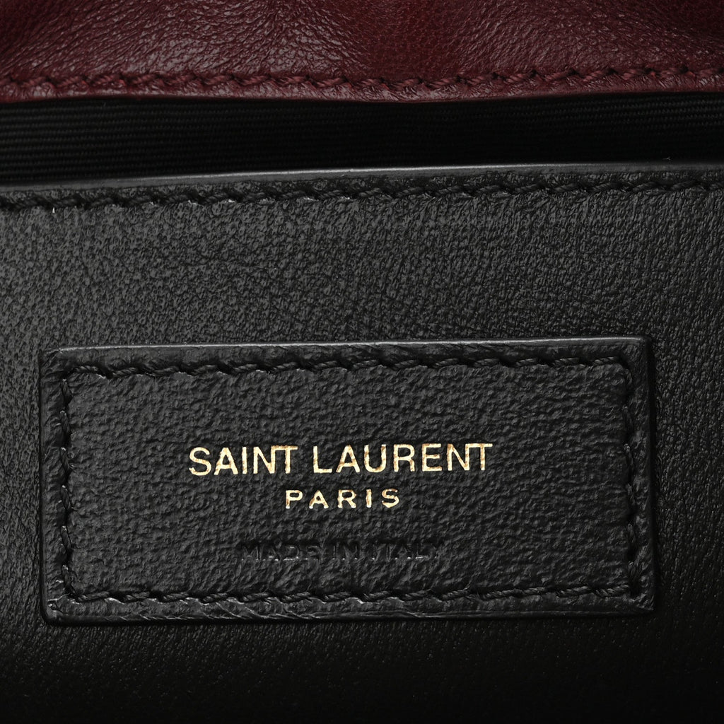 Lambskin Quilted Monogram Mini Nolita Rouge Cabernet