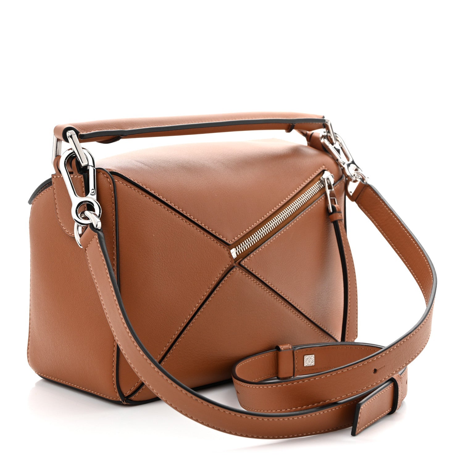 Calfskin Small Puzzle Bag Tan