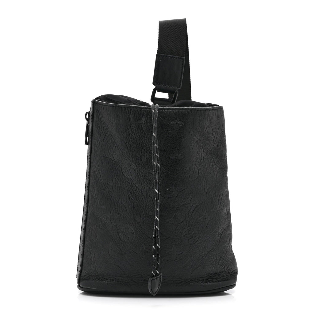 Monogram Shadow Chalk Slingbag  Black