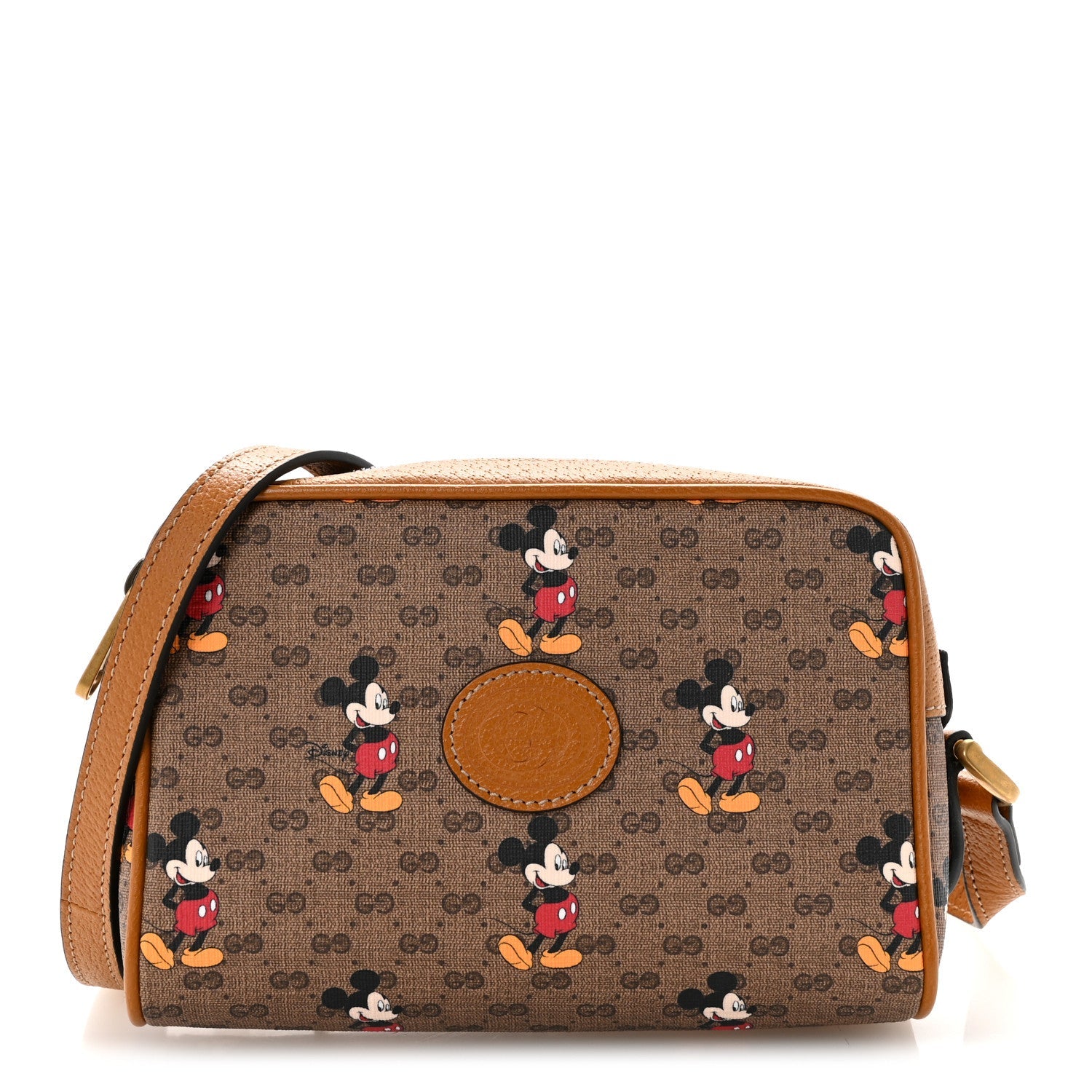 X DISNEY Mini Vintage GG Supreme Monogram Mickey Mouse Shoulder Bag  Beige Vintage Sun Oil