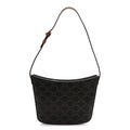 Triomphe Canvas Calfskin Medium Croque Bag Tan