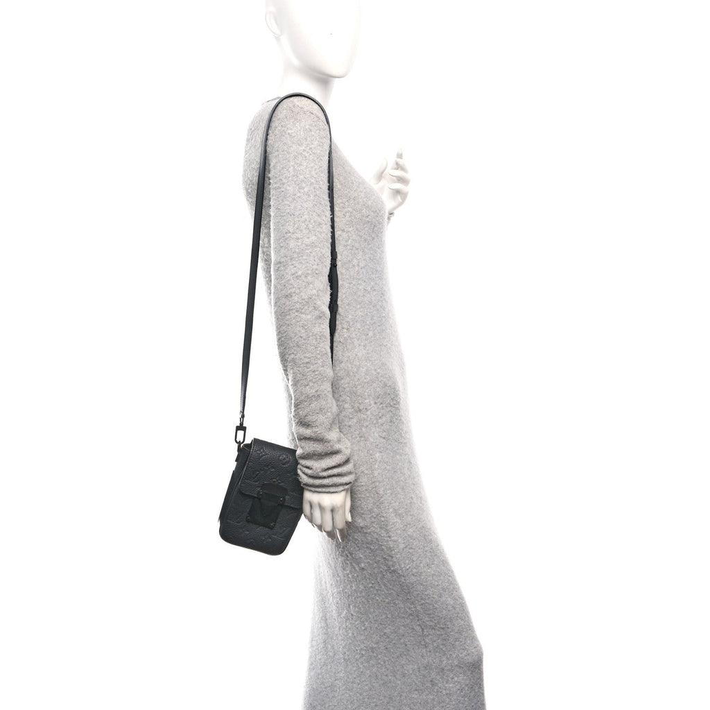 Taurillon Monogram S Lock Wearable Wallet Black