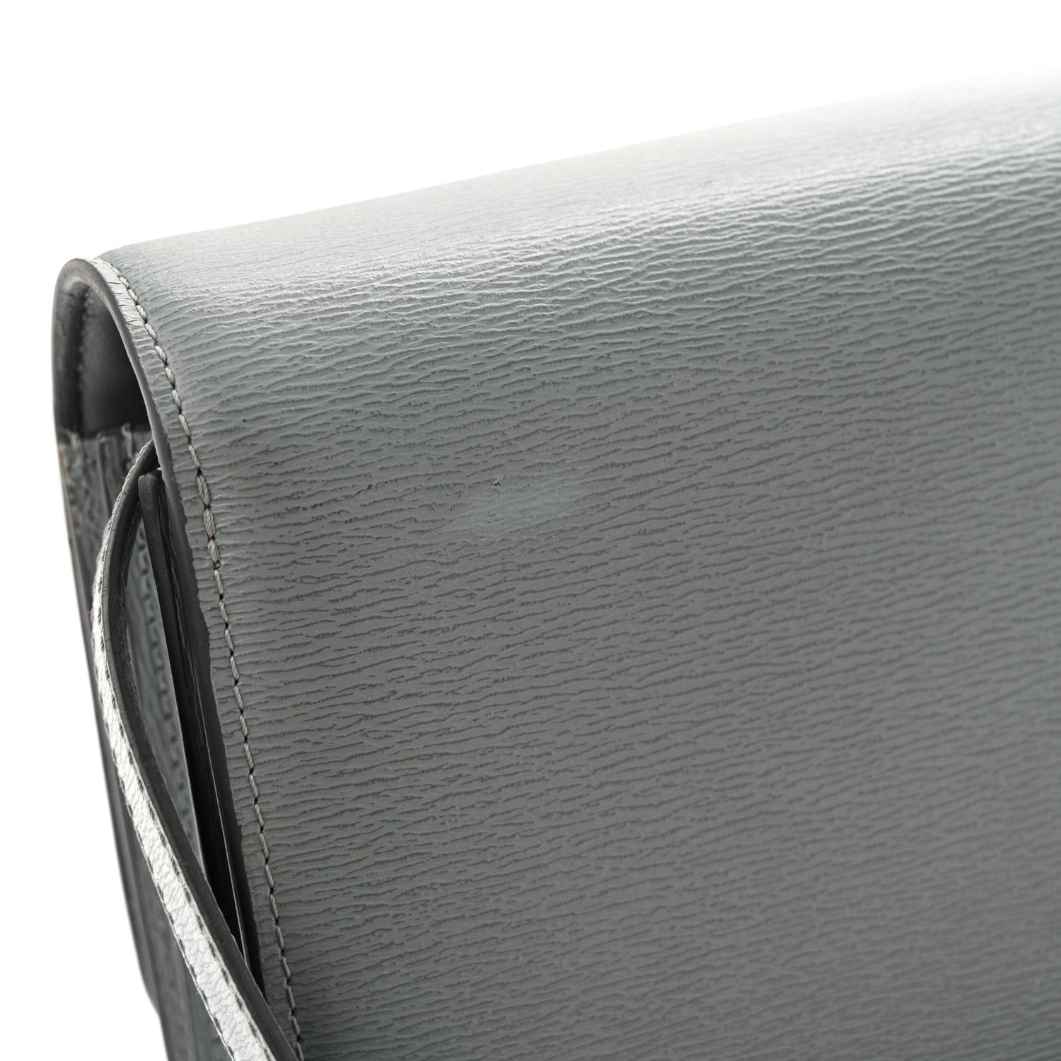 Liege Calfskin Medium Classic Box Flap Bag Storm
