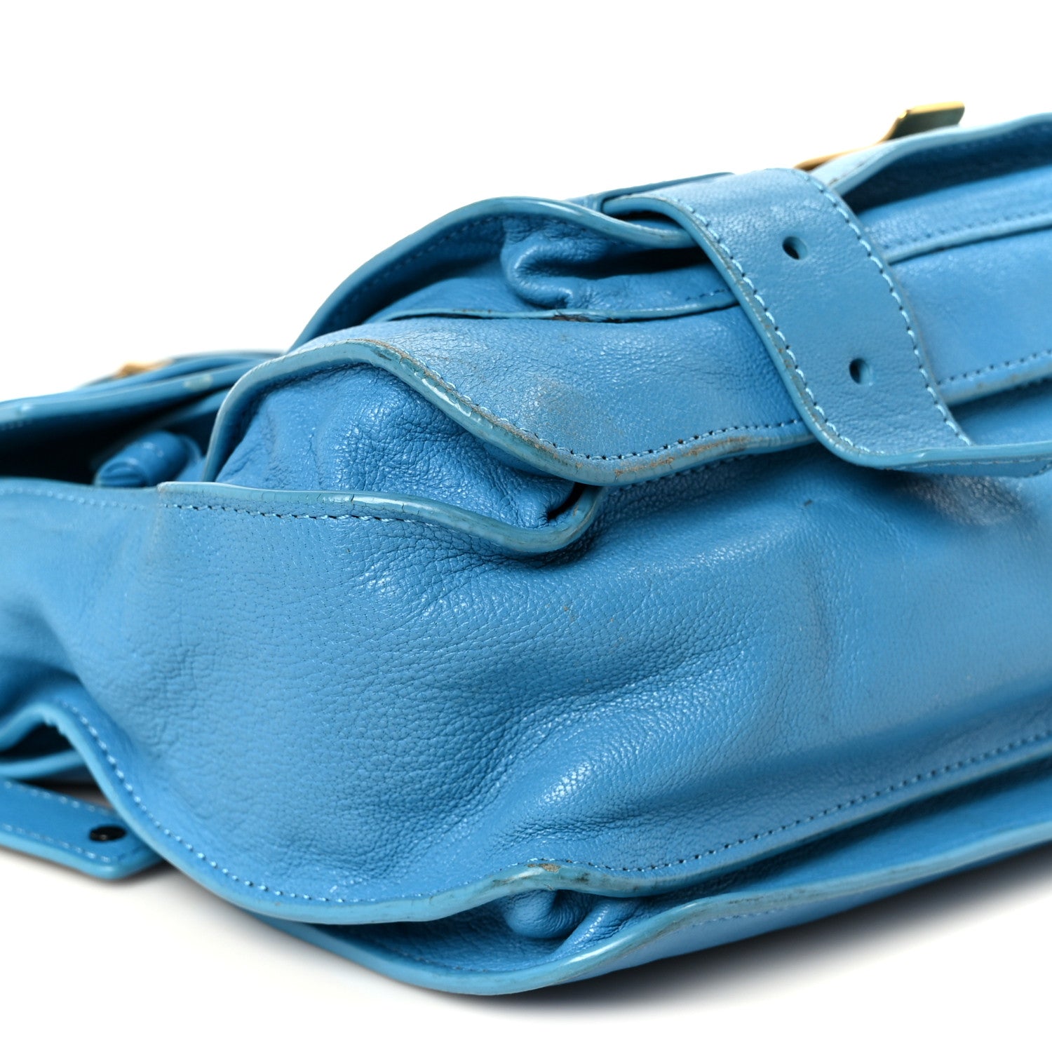 Lambskin Medium PS1 Satchel Blue