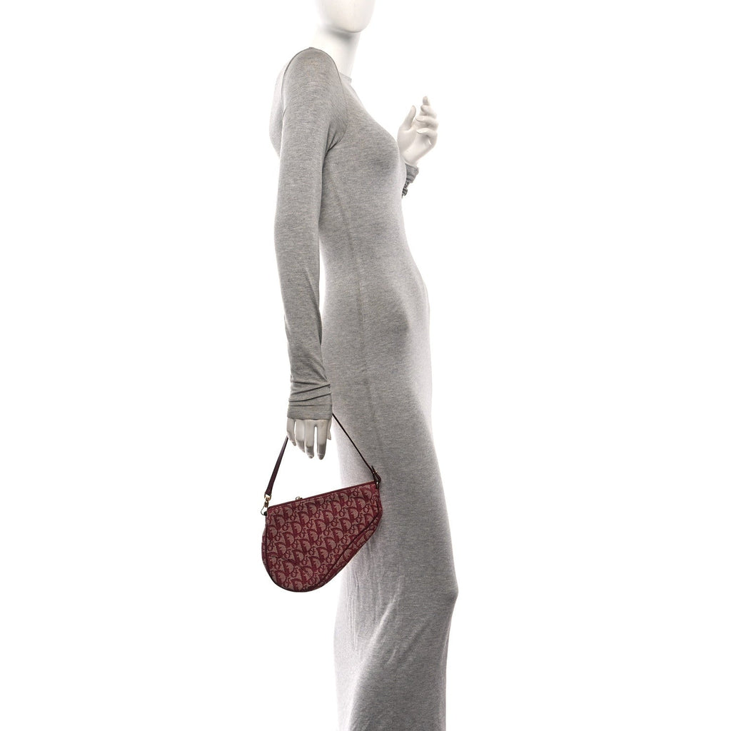 Monogram Mini Saddle Pochette Burgundy