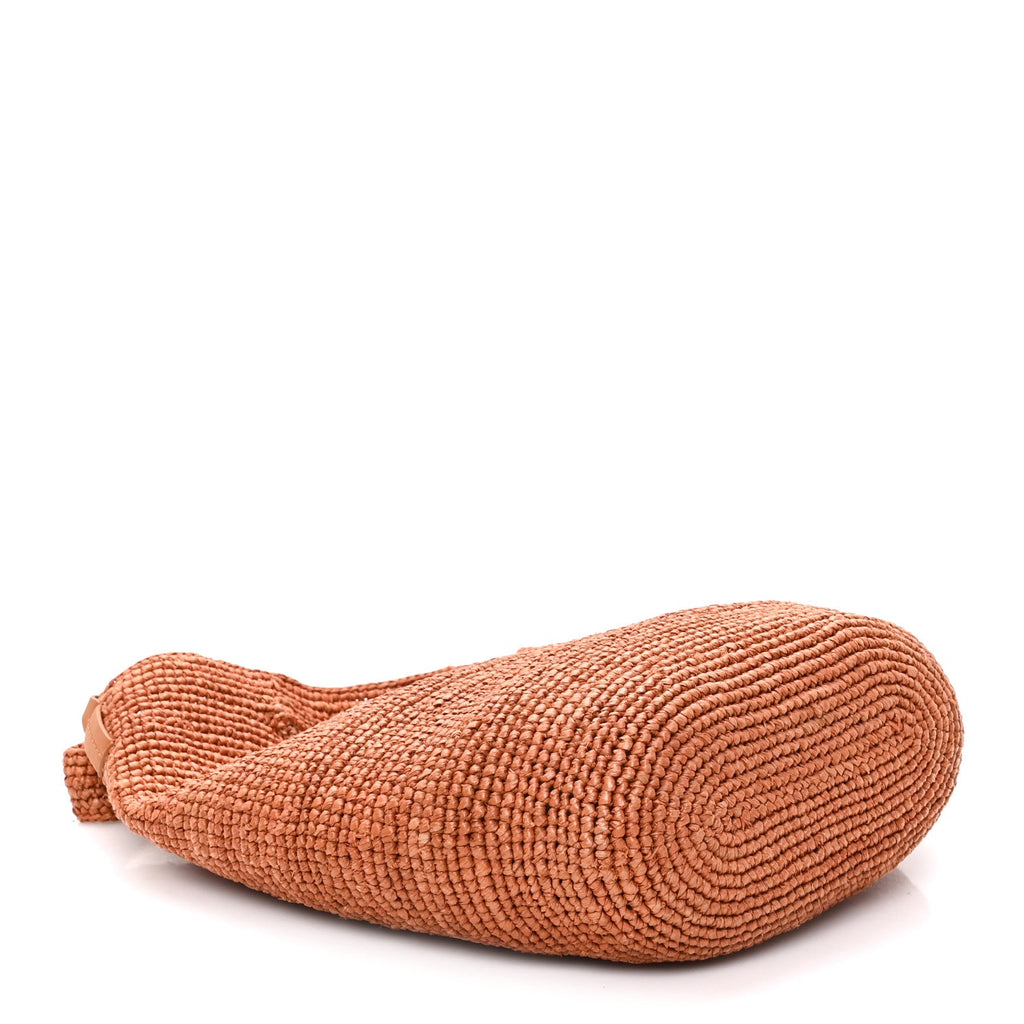 Raffia Mini Slit Tote Bag Honey Gold
