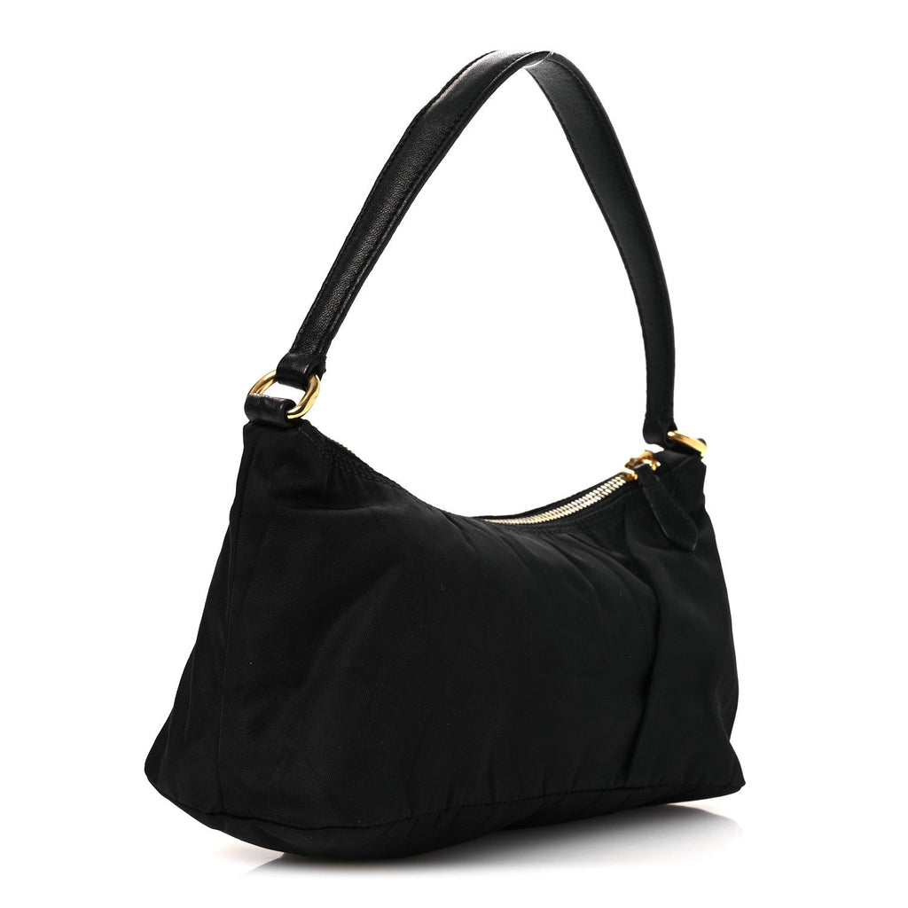 Tessuto Nylon Pochette Bag Black
