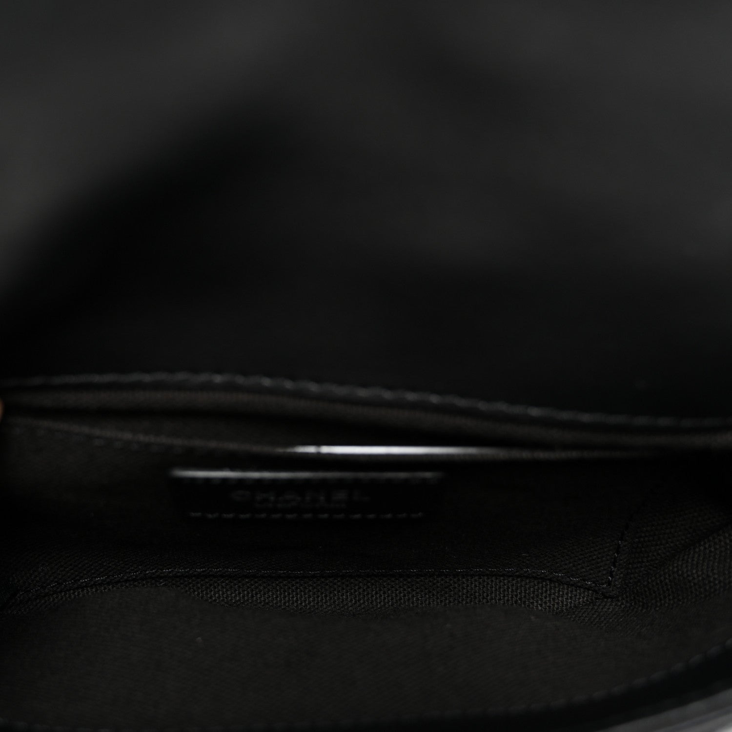 Calfskin Quilted CC Uniform Flap Belt Bag Black