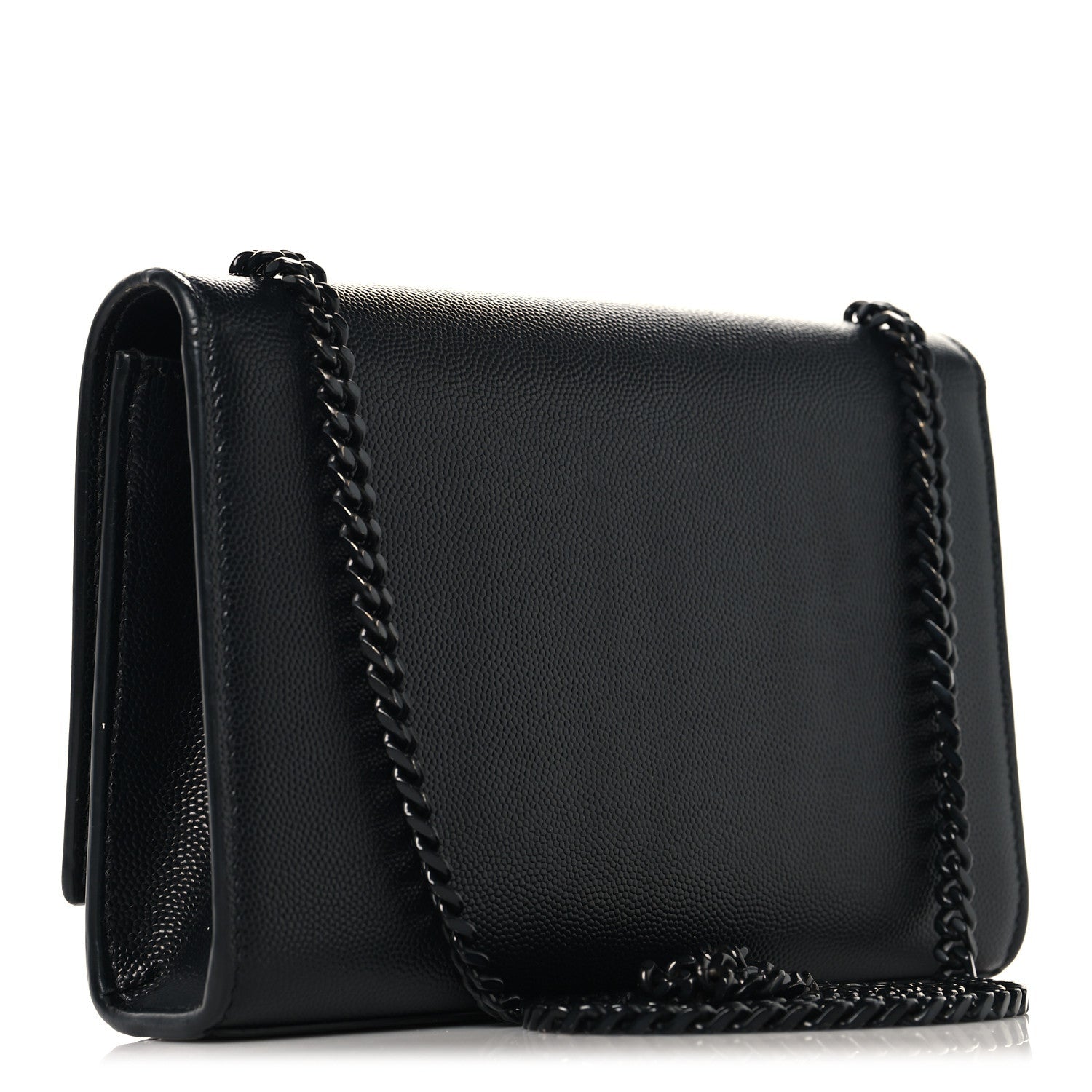 Grain De Poudre Small Monogram Monochrome Kate Satchel Black