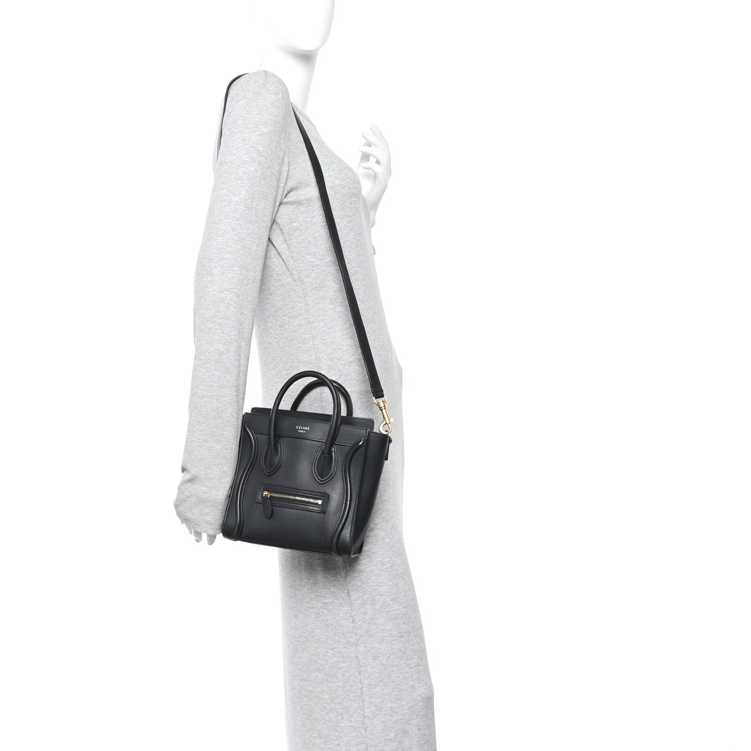 Smooth Calfskin Nano Luggage Black