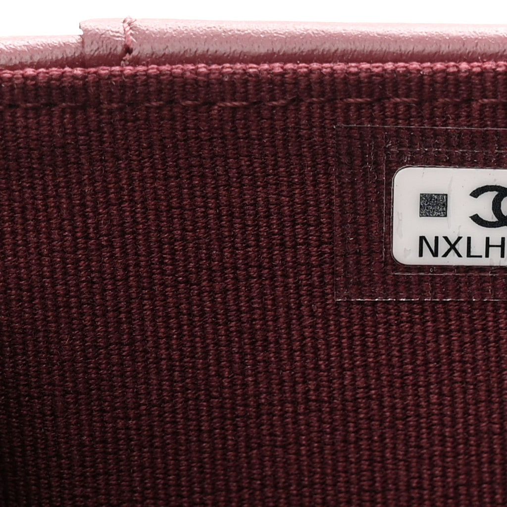 Caviar Quilted Passport Holder Dark Burgundy