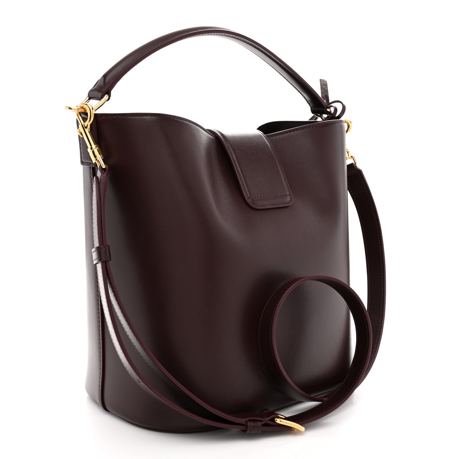 Smooth Calfskin Triomphe Medium Louise Bag Deep Burgundy