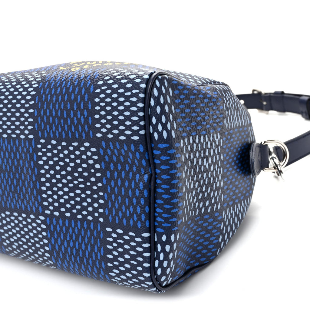 Damier Heritage Speedy Bandouliere 25 Blue