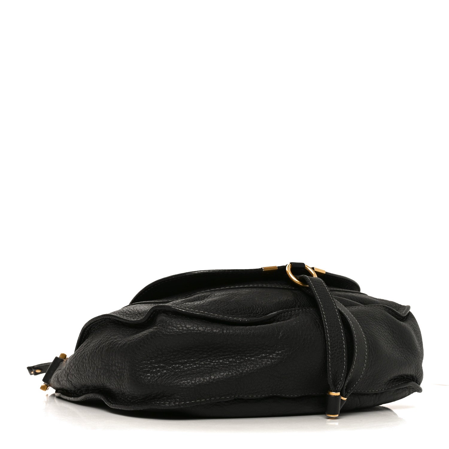 Calfskin Medium Marcie Satchel Black
