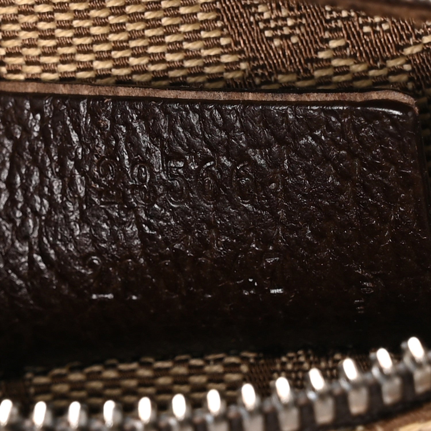 Monogram Web Belt Bag Dark Brown