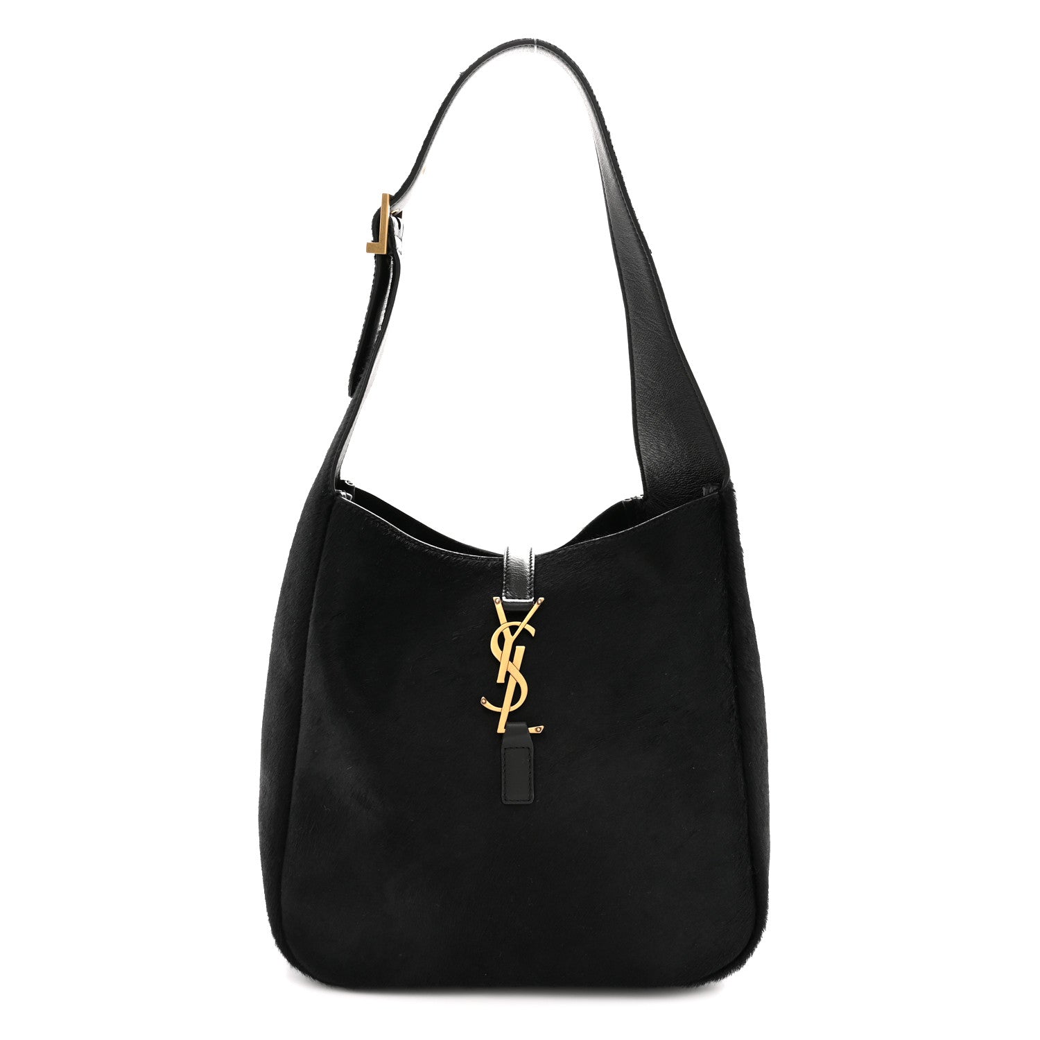 Calf Hair Small Le 5 A 7 Soft Hobo Black