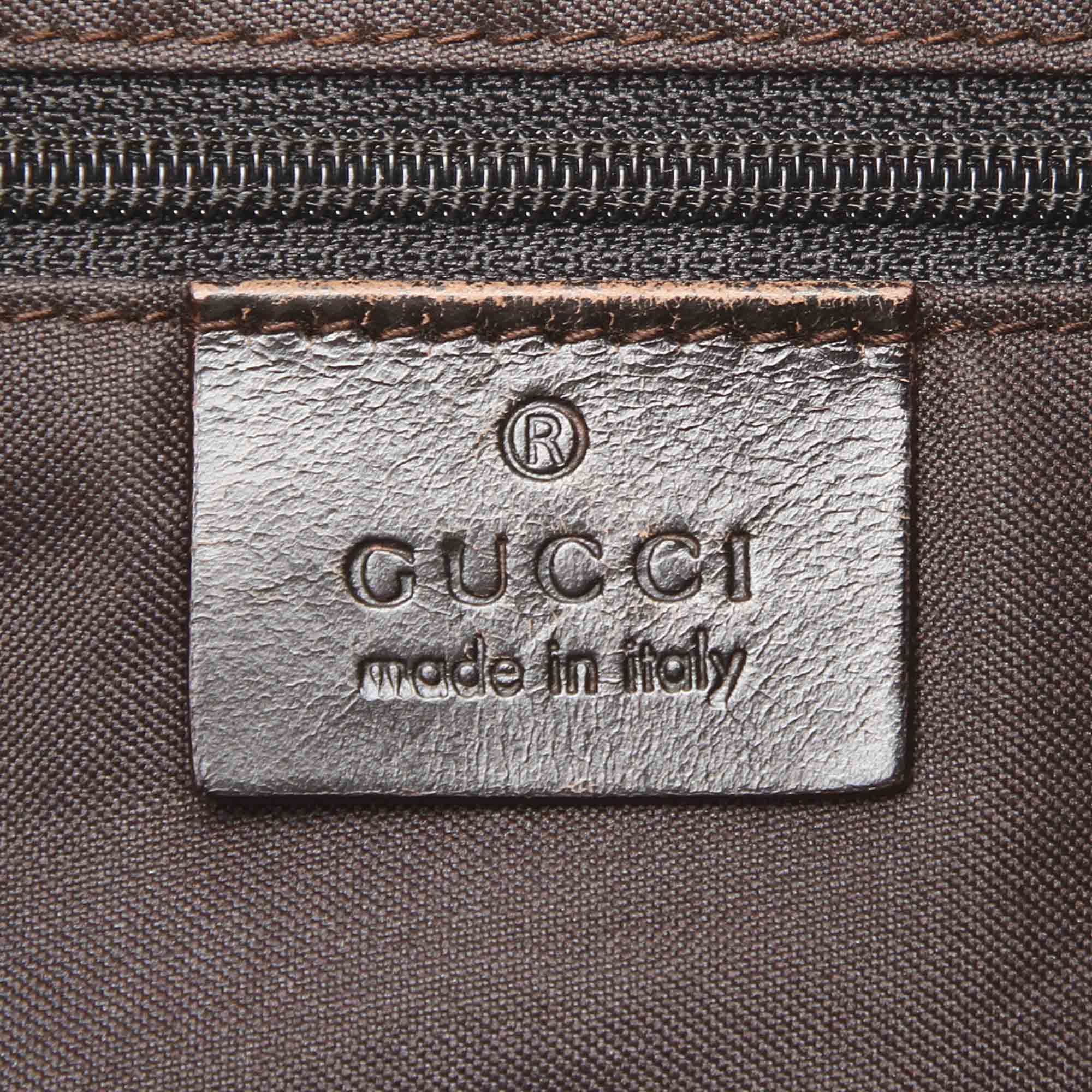 Gucci GG Canvas and Leather Shoulder Bag