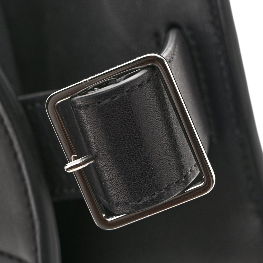 Polished Saddle Calfskin Soft Margaux 17 Black